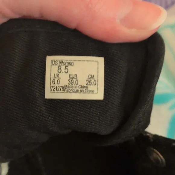 Vans Ladies Black and White High-Tops Womens Size 8.5 - Picture 9 of 10